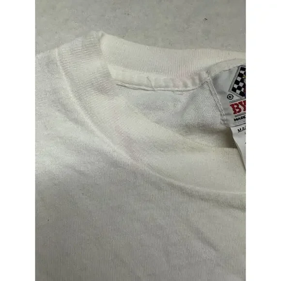 Vintage T Shirt Neon St Maarten NA Fluorescent 1990 Bye Bye Medium - Picture 9 of 10